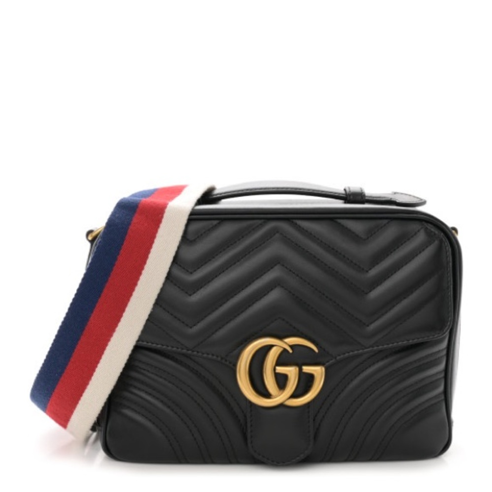 Gucci 
Small GG Marmont Top Handle Shoulder Bag